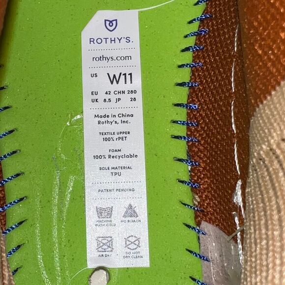 Rothy’s Chelsea Fawn Amber Brown Women’s Size‎ 11 - Picture 9 of 9